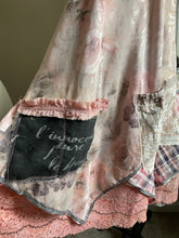 Load image into Gallery viewer, Pink Ruffles & Faded Roses Shabby Chic - Apron Smock
