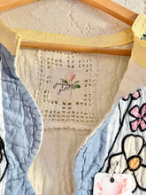 Load image into Gallery viewer, Stained Glass Pastel Quilt Vest Reversible with detached collar - Fits up to XLarge 1X