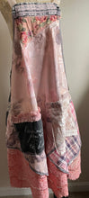 Load image into Gallery viewer, Pink Ruffles & Faded Roses Shabby Chic - Apron Smock
