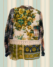 Load image into Gallery viewer, lawn seed kantha flannel duster jacket shirt