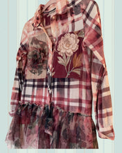 Load image into Gallery viewer, Butterfly Ivy Kittens & Tulle Flannel Smaller Duster Shirt