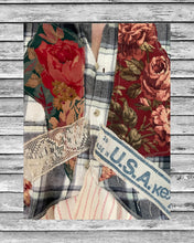 Load image into Gallery viewer, Blue Seal Illinois state feed sack flannel duster shirt