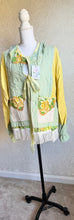Load image into Gallery viewer, Handstitched Green & Yellow Roses Barn Coat Jacket - Fits up to Large XL