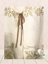 Load image into Gallery viewer, Vintage Cross Stitch Neutral Taupe Hand Embroidery Handmade Vest