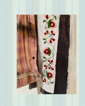 Load image into Gallery viewer, clover seed sack & cat flannel feed bag duster shirt jacket #1