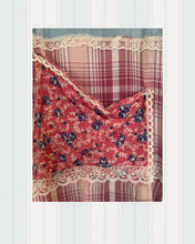 Load image into Gallery viewer, Hearts & Roses Needlepoint Denim Duster Shirt