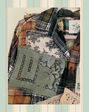 Load image into Gallery viewer, lawn seed kantha flannel duster jacket shirt