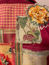 Load image into Gallery viewer, Bright Raspberry Needlepoint Denim Jacket