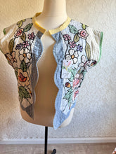 Load image into Gallery viewer, Stained Glass Pastel Quilt Vest Reversible with detached collar - Fits up to XLarge 1X
