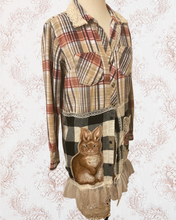 Load image into Gallery viewer, Bunny Buffalo Check Flannel Duster Shirt