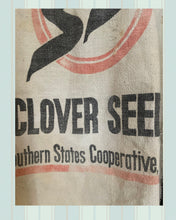 Load image into Gallery viewer, clover seed sack & cat flannel feed bag duster shirt jacket #1