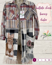Load image into Gallery viewer, Bunny Buffalo Check Flannel Duster Shirt