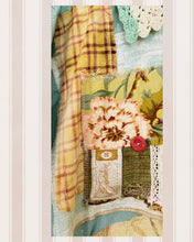 Load image into Gallery viewer, aqua & rusty rose gold bleached oversized oxford cloth Gypsy Duster
