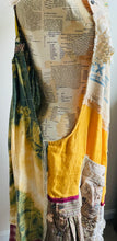 Load image into Gallery viewer, Golden Rod & Grass Vintage Feedsack Smock