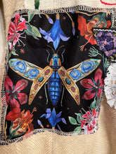 Load image into Gallery viewer, Upcycled Vintage Peacock Needlepoint Patchwork Tweed Blazer Jacket Ralph Lauren