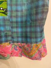 Load image into Gallery viewer, Bright Aqua Upcycled Menswear Vest Blouse Shirt