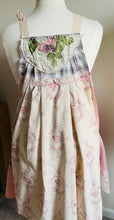 Load image into Gallery viewer, Pale Pink Shabby Chic Ralph Lauren Sheet Upcycle Apron - Smock