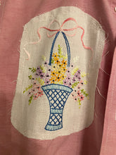 Load image into Gallery viewer, Pink Kitty Oxford cloth Upcycled Menswear Blouse Shirt