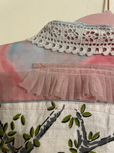 Load image into Gallery viewer, Linen Tree Scenic Vintage Dusty Pink Buffalo Check Upcycled Menswear Blouse Shirt