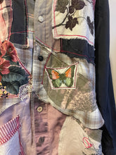 Load image into Gallery viewer, Seeds that Grow vintage feedsack upcycled flannel shirt - duster