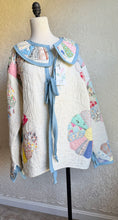 Load image into Gallery viewer, Light Blues Vintage Feed Sack Quilt Barn Coat Jacket - Fits up to Large to XL