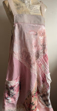 Load image into Gallery viewer, Pale Pink Shabby Chic Ralph Lauren Sheet Upcycle Apron - Smock