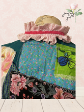 Load image into Gallery viewer, Bright upcycled Blouse Shirt Extra Size Small