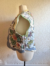 Load image into Gallery viewer, Stained Glass Pastel Quilt Vest Reversible with detached collar - Fits up to XLarge 1X