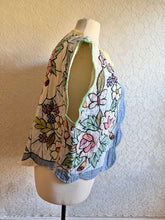Load image into Gallery viewer, Stained Glass Pastel Quilt Vest Reversible with detached collar - Fits up to XLarge 1X