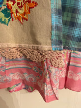 Load image into Gallery viewer, Bright Aqua Upcycled Menswear Vest Blouse Shirt