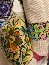 Load image into Gallery viewer, Upcycled Vintage Peacock Needlepoint Patchwork Tweed Blazer Jacket Ralph Lauren