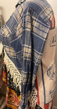 Load image into Gallery viewer, Something to Crow About Feed Sack & Kantha - Duster Shacket Jacket Shirt