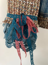 Load image into Gallery viewer, Upcycled Bouclé Barkcloth Patchwork Tweed Jacket - Size Large