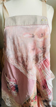Load image into Gallery viewer, Pale Pink Shabby Chic Ralph Lauren Sheet Upcycle Apron - Smock
