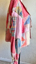 Load image into Gallery viewer, Vintage Feed Sack Quilt Barn Coat Jacket - Fits up to Large to XL
