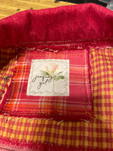 Load image into Gallery viewer, Bright Raspberry Needlepoint Denim Jacket
