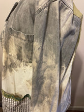 Load image into Gallery viewer, Bucolic Barn Scene Needlepoint Distressed - Shacket Jacket Shirt
