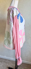 Load image into Gallery viewer, Pink Chenille &amp; Vintage Quilt Barn Coat Jacket - Fits up to Large to XL
