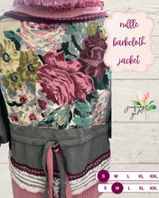 Load image into Gallery viewer, hand dyed raspberry ruffles &amp; barkcloth jacket
