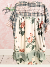 Load image into Gallery viewer, Pink Rose Breezy Cool Plaid Cotton Duster Oversized
