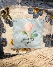 Load image into Gallery viewer, Delft Blue Holland Vintage Needlepoint Tote Flea Market Book Bag
