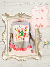 Load image into Gallery viewer, Pink Roses Ruffles High Low Upcycled Menswear Blouse Shirt
