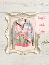 Load image into Gallery viewer, Pink Roses Ruffles High Low Upcycled Menswear Blouse Shirt
