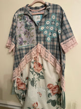 Load image into Gallery viewer, Pink Rose Breezy Cool Plaid Cotton Duster Oversized
