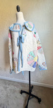 Load image into Gallery viewer, Light Blues Vintage Feed Sack Quilt Barn Coat Jacket - Fits up to Large to XL

