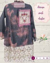 Load image into Gallery viewer, Misty Denim Patchwork Duster
