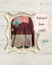 Load image into Gallery viewer, Lightweight Grunge Feed Sack Barn Jacket Upcycled Shirt
