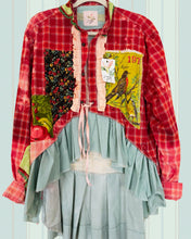 Load image into Gallery viewer, king bee bright pink feed sack Duster
