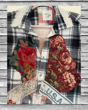 Load image into Gallery viewer, Blue Seal Illinois state feed sack flannel duster shirt
