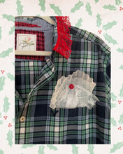 Load image into Gallery viewer, Bright Bouquet of Christmas Holiday Long Oversized Duster Shirt
